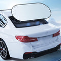 Titanium Silver Car Rear Window Sunshade Heat Insulating Shield with Suction Cup Mounted