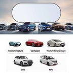 Titanium Silver Car Rear Window Sunshade Heat Insulating Shield with Suction Cup Mounted