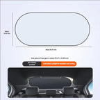 Titanium Silver Car Rear Window Sunshade Heat Insulating Shield with Suction Cup Mounted