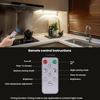 Rechargeable Motion Sensor Light Bar Cabinet Wardrobe Lamp With Remote Control — view 13