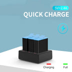 For GoPro HERO13 Black TELESIN 3 Slots Charging Base Action Camera Accessories
