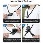 TELESIN Action Camera Neck Holder SE2.0 POV Perspective Bracket With Adjustable Chest Strap