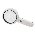 90mm 10X Foldable Handheld Magnifying Glass With 8 LED Lights — 10X Handheld With 8 LED