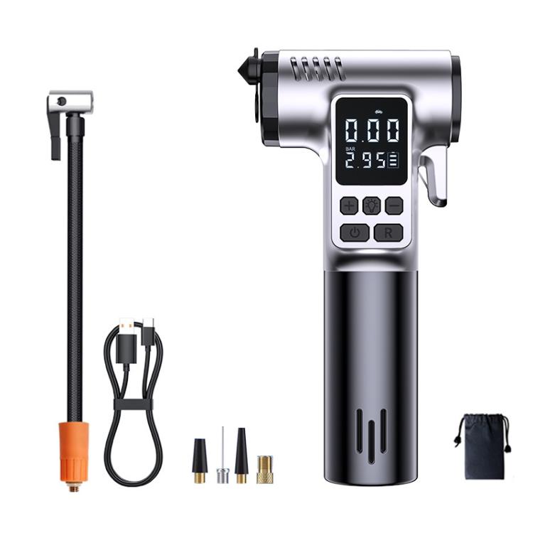 Car Air Pump With Window Breaker Cutting Tool Electric Portable Air Pump