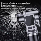 Car Air Pump With Window Breaker Cutting Tool Electric Portable Air Pump
