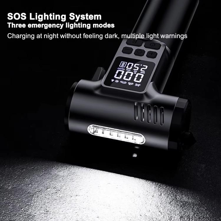 Car Air Pump With Window Breaker Cutting Tool Electric Portable Air Pump