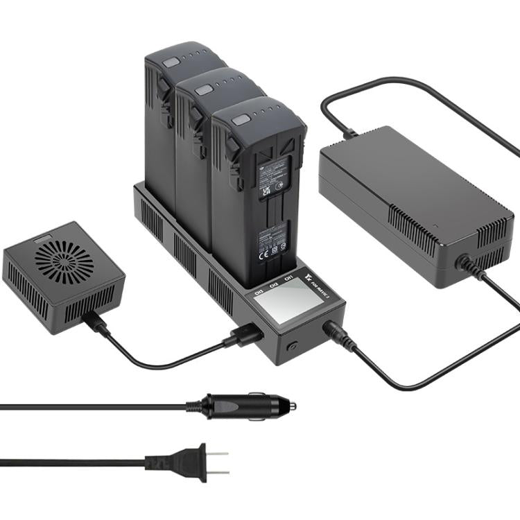 For DJI Mavic 3 Pro / Mavic 3 YX Battery Charger Discharger Hub 3-in-1 Smart Charging Station With Color Screen
