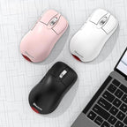 Tri-Mode Wireless Gaming Mouse 24000 DPI, 6 RGB Lighting Modes, Rechargeable, Macro Programmable — Wireless Charging Pink