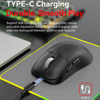 Tri-Mode Wireless Gaming Mouse 24000 DPI, 6 RGB Lighting Modes, Rechargeable, Macro Programmable — view 10