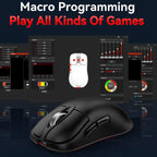 Tri-Mode Wireless Gaming Mouse 24000 DPI, 6 RGB Lighting Modes, Rechargeable, Macro Programmable — view 12