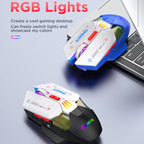 MKESPN Wired + 2.4G Dual Mode Gaming Mouse 10000 DPI Type-C Fast Charging RGB Light, Programmable Macros Mouse — view 9