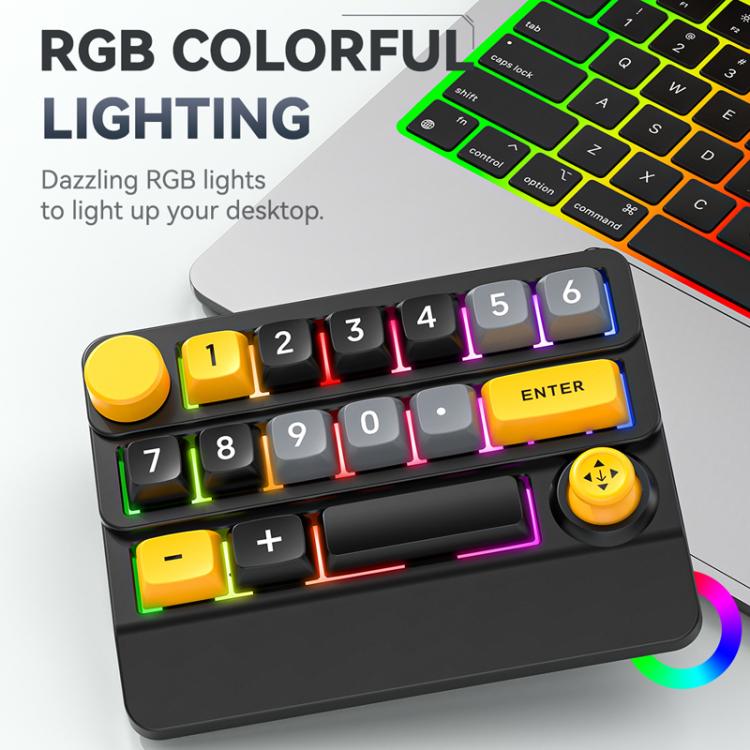 15-Key Wireless Tri-Mode Mechanical Gaming Keyboard Hot-Swappable, RGB Backlit, Macro Programmable
