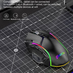 MKESPN W605 Triple-Mode 24000 DPI 12-key Wireless Gaming Mouse Macro Customization — view 3