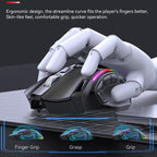 MKESPN W605 Triple-Mode 24000 DPI 12-key Wireless Gaming Mouse Macro Customization — view 6