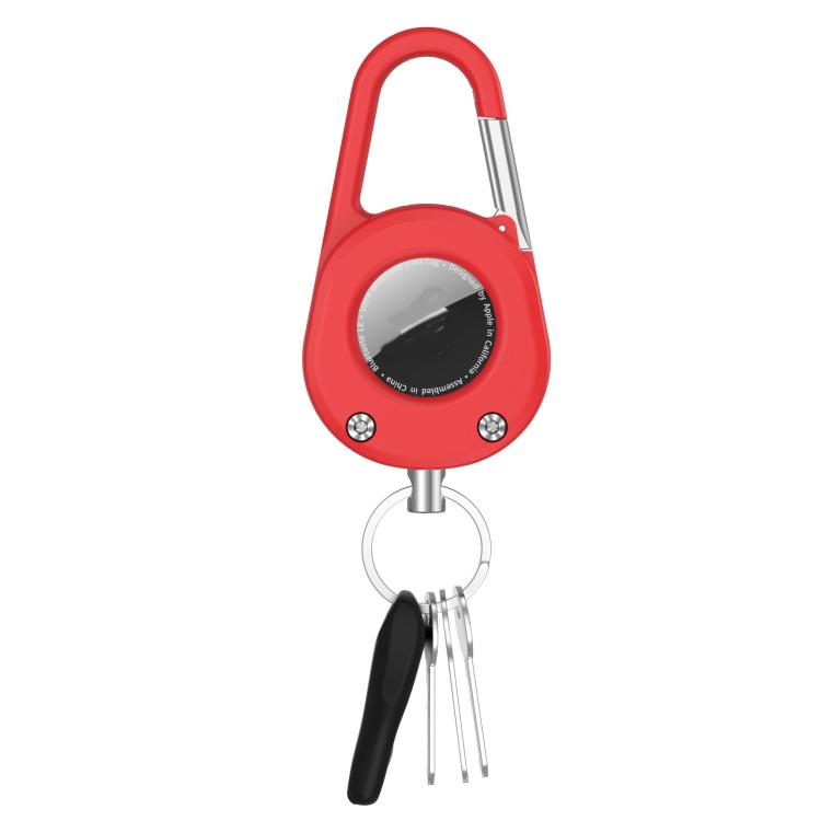 For AirTag 2nd Gen / AirTag 1st Gen Case With Carabiner Keychain Waterproof Dustproof Shockproof Protective Holder