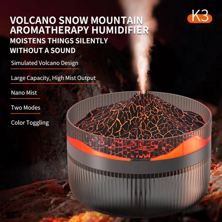 2L Volcanic Essential Oil Diffuser Humidifier Large Capacity Aromatherapy Mist Diffuser Top-Fill Water Tank — view 4