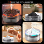 2L Volcanic Essential Oil Diffuser Humidifier Large Capacity Aromatherapy Mist Diffuser Top-Fill Water Tank — view 5