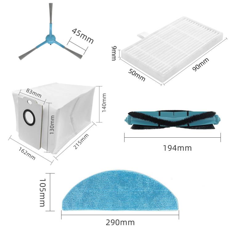For Conga 8290 Robot Vacuum Replacement Parts