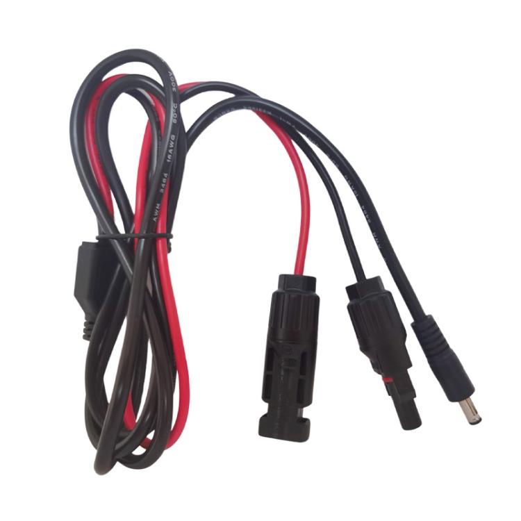 Solar Panel Charging Cable For Portable Power Stations, MC4 To DC5521