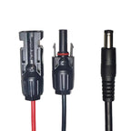 Solar Panel Charging Cable For Portable Power Stations, MC4 To DC5521