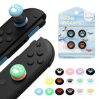 For Nintendo Switch 2 Joy-Con 2pairs Claw-Print Silicone Thumb Grip Caps Button Covers