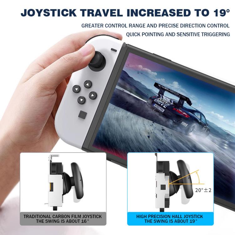 Hall Effect Joystick for Nintendo Switch/OLED/Lite Joy-Con Electromagnetic Analog Stick with No Drift