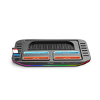 For Nintendo Switch 2 ipega PG-SW2210 Console Joy-Con Controllers Charging Dock, 4 Charging Ports+Touch Control Lighting Effects+12 Game Card Slots