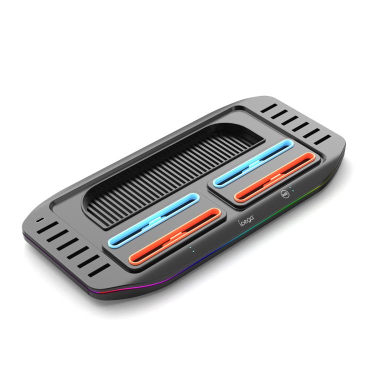 For Nintendo Switch 2 ipega PG-SW2210 Console Joy-Con Controllers Charging Dock, 4 Charging Ports+Touch Control Lighting Effects+12 Game Card Slots