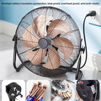 Powerful High Power Floor Fan Industrial Electric Fan, CN Plug — view 10