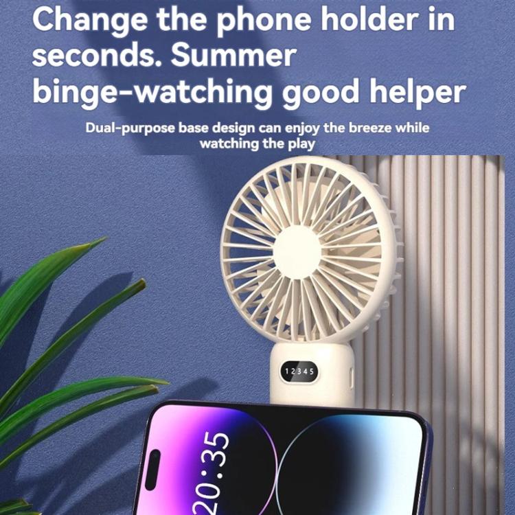 5-speed Wind Speed Handheld USB Charging Small Fan With Desktop Stand — view 6