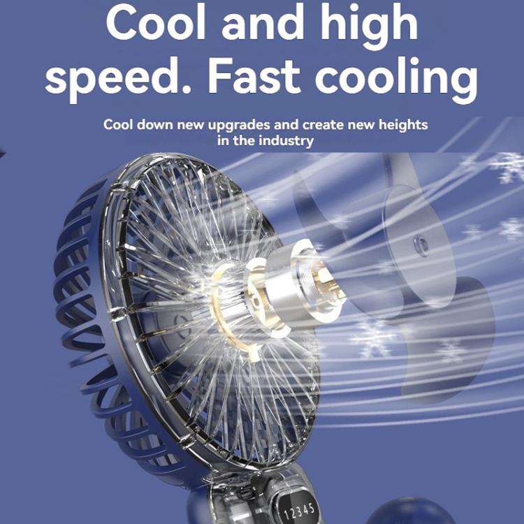 5-speed Wind Speed Handheld USB Charging Small Fan With Desktop Stand — view 7