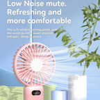 5-speed Wind Speed Handheld USB Charging Small Fan With Desktop Stand — view 11