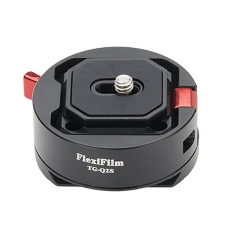 FlexiFilm TG-Q2S Aluminum Alloy Arca Quick Release Plate Gimbal Slide Rail Quick Release Parts — Silver
