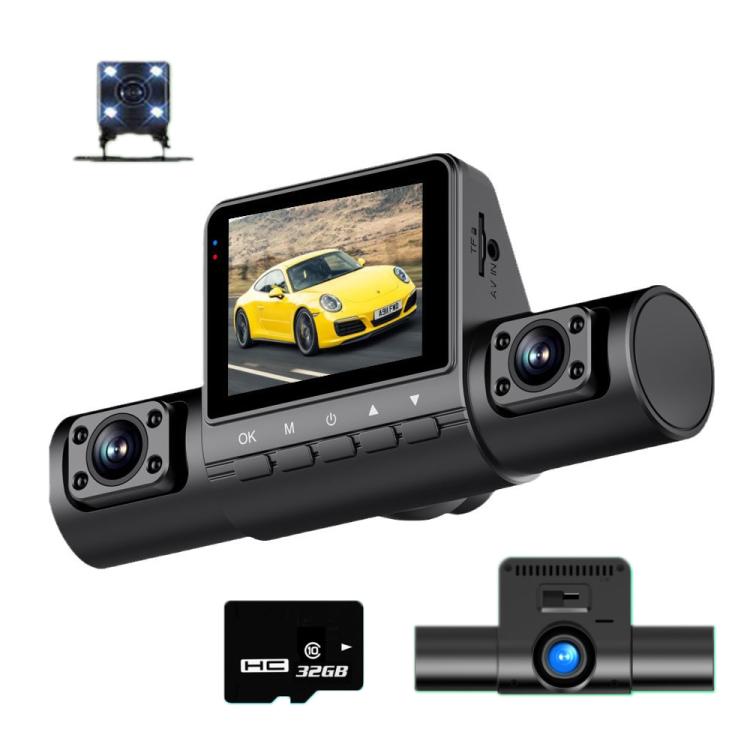 High-Definition 1080P Infrared Night Cision Parking Monitoring Driving Recorder — 4 Lenses