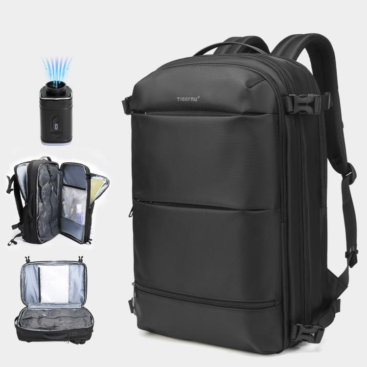 Tigernu Expandable Business Backpack 17-Inch Laptop Bag Wet/Dry Separation Pockets — Blue