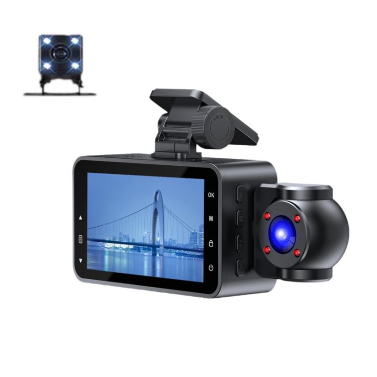 1080P HD Infrared Night Vision XWIFI Interconnected Driving Recorder — Two-recording