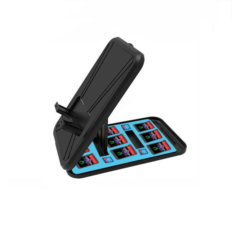 KJH Card Box Stand for Nintendo Switch 2 / Switch OLED / Lite Foldable Holder with 9 Game Card Slots & 4 SD Card Slots