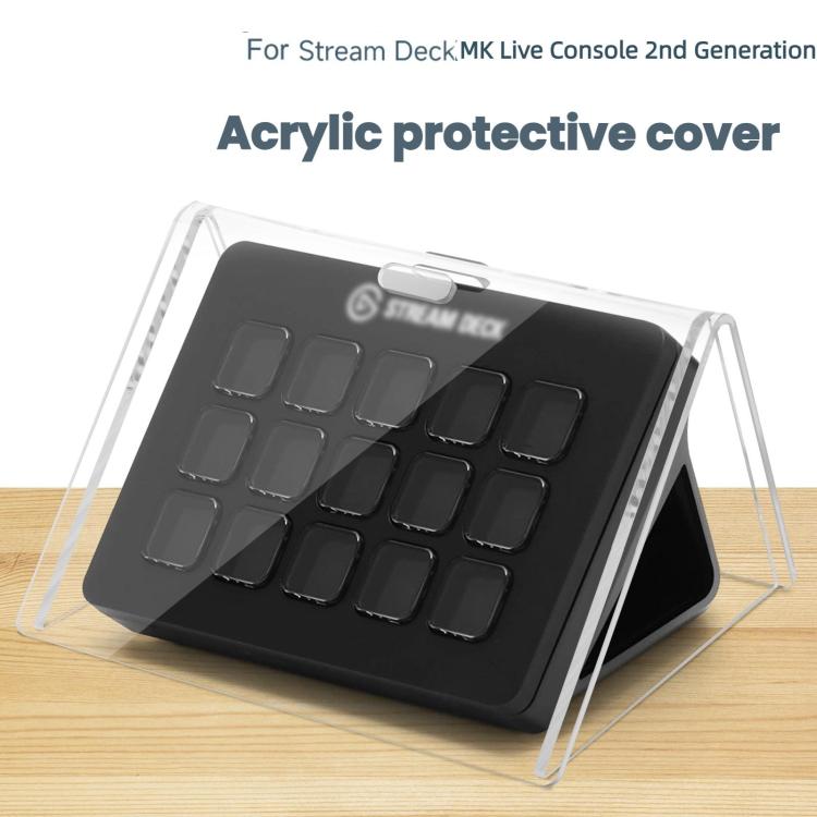 For Elgato Stream Deck MK.2 Live Console Dustproof Acrylic Cover — view 2