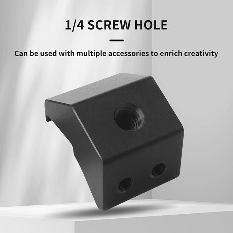 For DJI RC Pro 2 Aluminum Alloy 1/4-inch Tripod Adapter Mounting Bracket