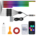 3 Control App Remote Control Colorful Car Interior Ambient Lighting Modified LED Acrylic USB Car Ambient Lighting