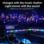 3 Control App Remote Control Colorful Car Interior Ambient Lighting Modified LED Acrylic USB Car Ambient Lighting — view 11
