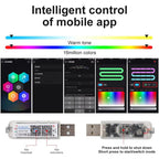 3 Control App Remote Control Colorful Car Interior Ambient Lighting Modified LED Acrylic USB Car Ambient Lighting — view 14