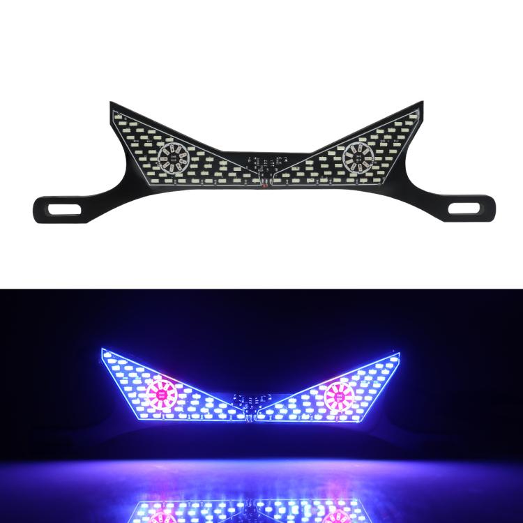 Motorcycle License Plate Screw Light Universal Decorative Accessory Headlight for Customization — Triangle Light White Yellow Flashing
