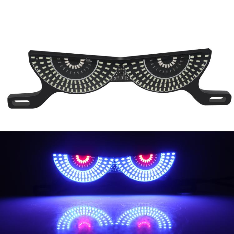 Motorcycle License Plate Screw Light Universal Decorative Accessory Headlight for Customization — Semicircular Light White Yellow Flashing