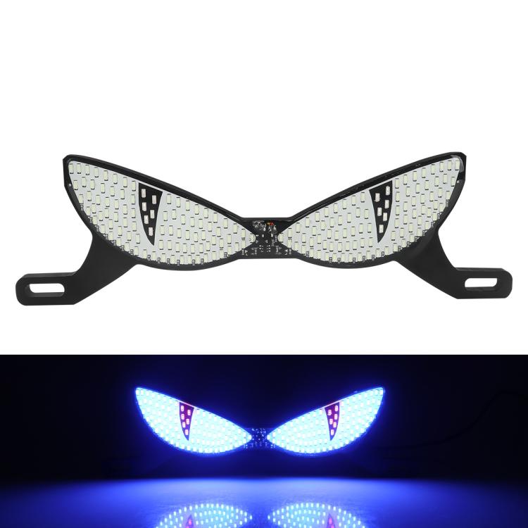 Motorcycle License Plate Screw Light Universal Decorative Accessory Headlight for Customization — Cat Eye Light White Yellow Flashing