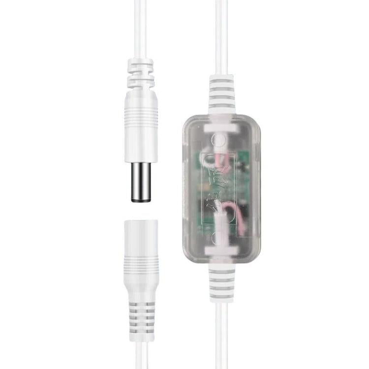HuaGu 30cm Router Timed Restart Line Controller Power Failure Smart Reset Connection Cable WiFi Relay — 72H Black
