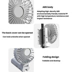 Folding Hanging Umbrella Fan USB Handheld Portable Umbrella Clip Fan Compact Desktop Fan — view 18