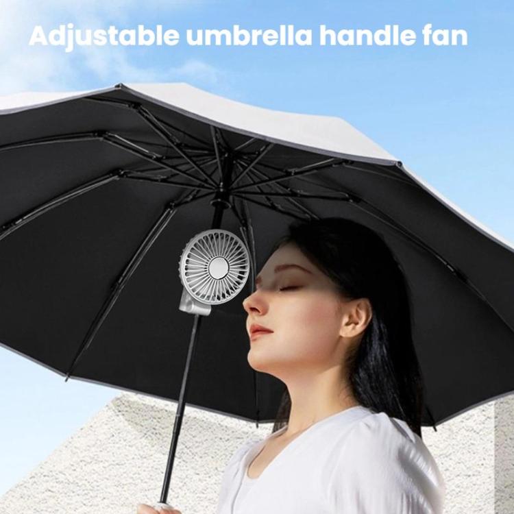 Folding Hanging Umbrella Fan USB Handheld Portable Umbrella Clip Fan Compact Desktop Fan — view 5