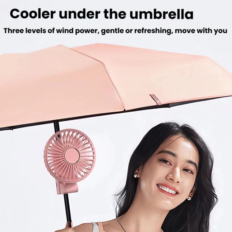 Folding Hanging Umbrella Fan USB Handheld Portable Umbrella Clip Fan Compact Desktop Fan — view 7