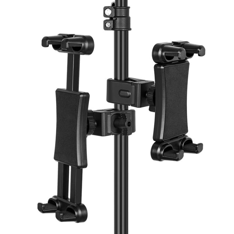 360-degree Rotation Tablet Phone Holder Adjustable Clamp Multifunctional Adapter Clip